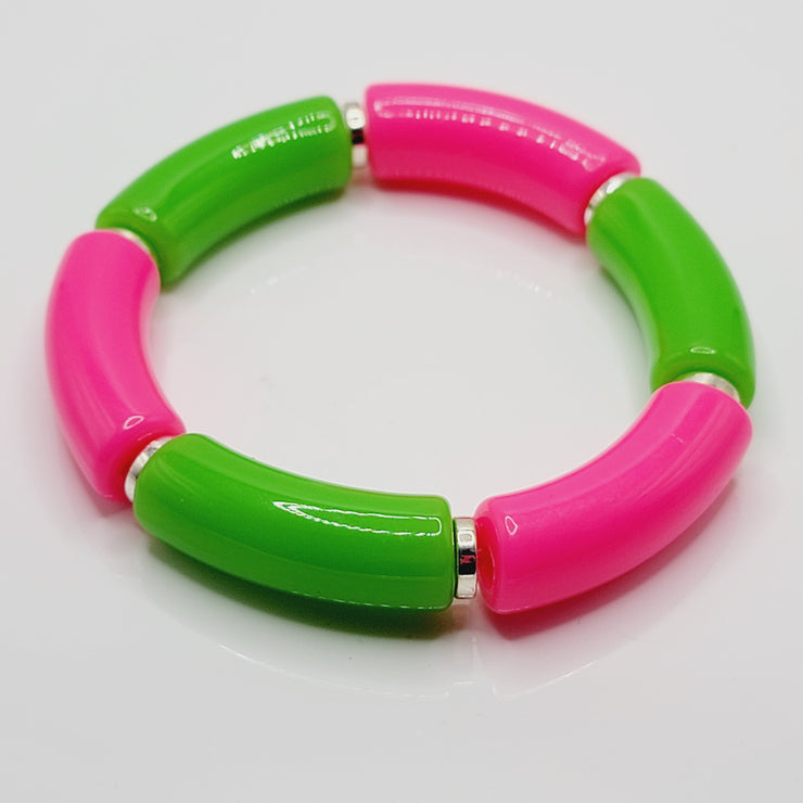 Green Apple Blush Tube Bracelet