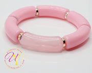 Baby Powder Pink Tube Bracelet