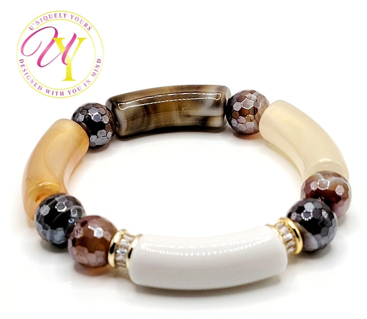 Mocha Latte Tube Bracelet